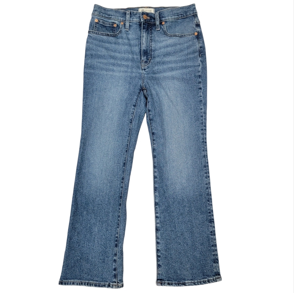 Madewell Cali Demi-Boot Jeans in Glenside Wash Blue Denim Women’s Size 28